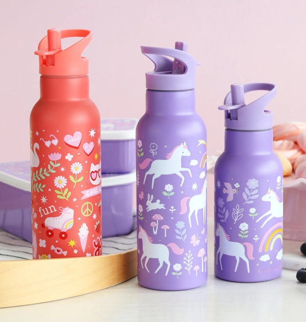 A Little Lovely Company Nerezová fľaša na pitie 500 ml – Zábava