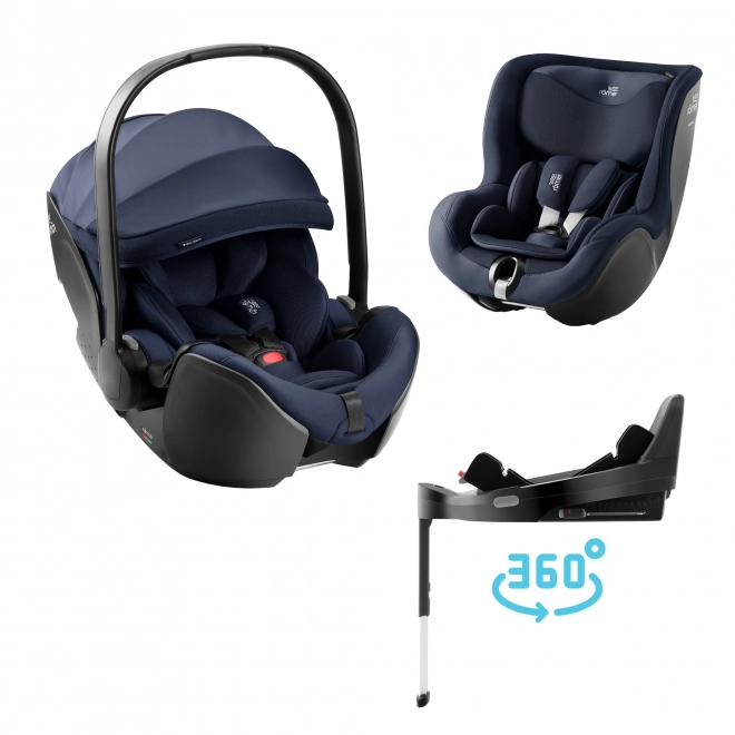 Autosedačka pre deti Baby-Safe Pro s Vario Base 5Z a Dualfix 5Z Style, Farba: Night Blue