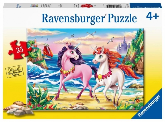 Ravensburger Puzzle Jednorožci na pláži