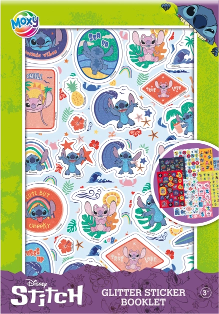 Trblietavé nálepky Stitch