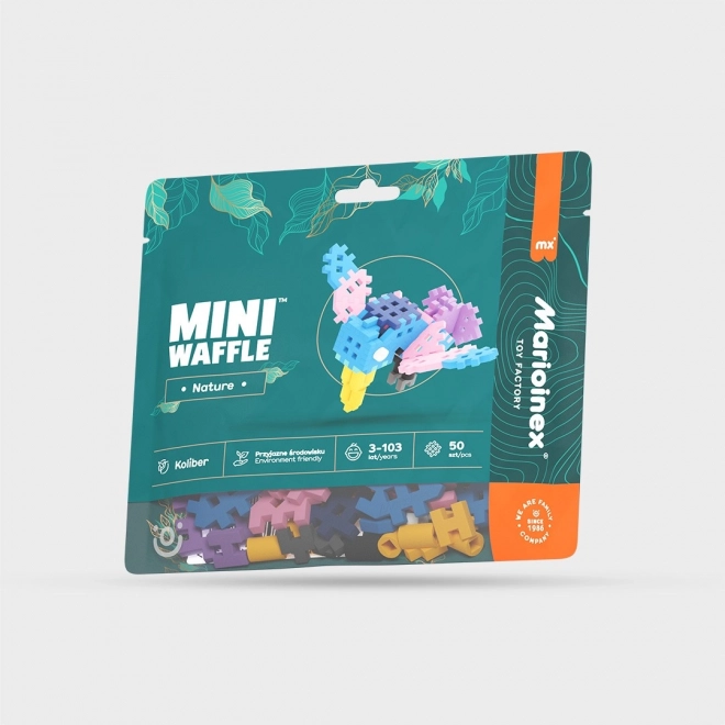 Kocky Mini Waffle Príroda - Kolibrík 50 prvkov