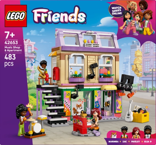 LEGO Friends obchod s hudobninami a byt
