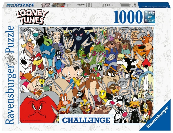 Ravensburger - Puzzle 2D 1000 dielikov: Looney Tunes výzva