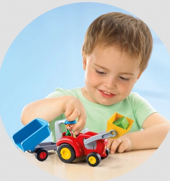 Traktor s prívesom PLAYMOBIL® 1.2.3