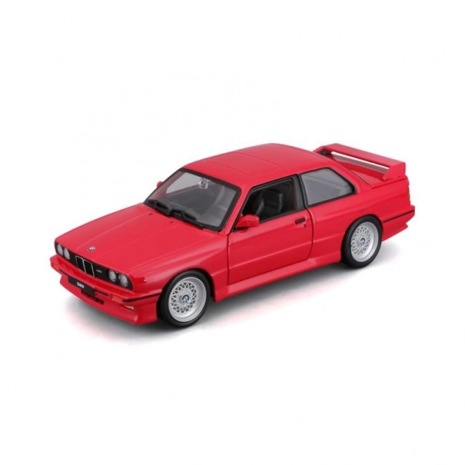 Model auta Bburago BMW M3 1988 červená