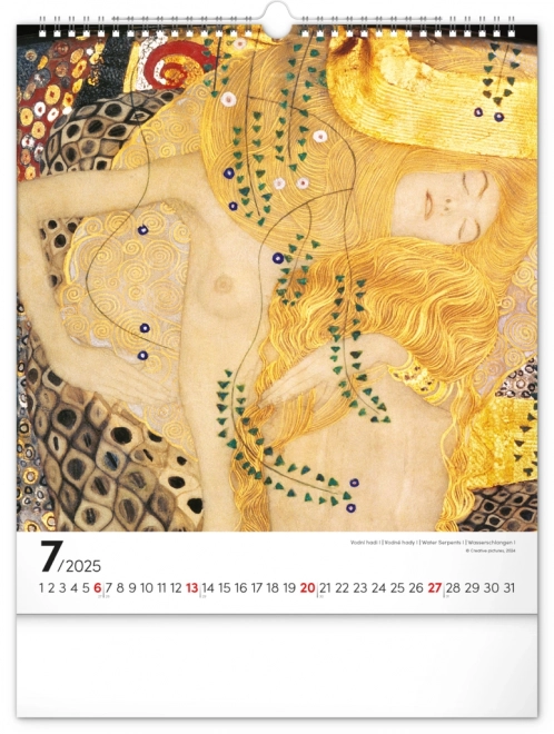 Nástenný kalendár Gustav Klimt 2025