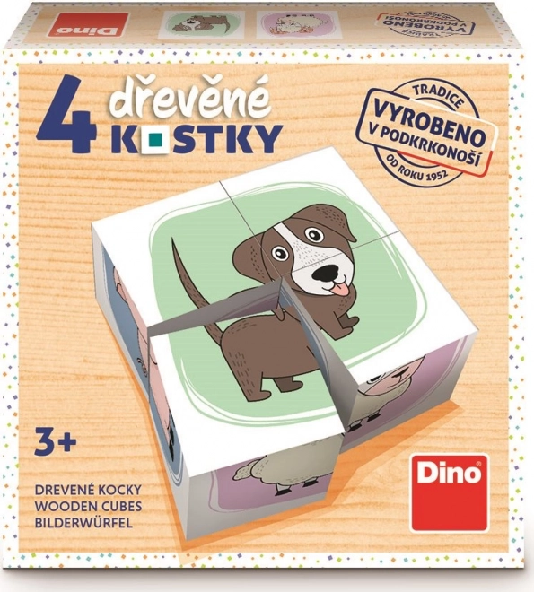 Drevené kocky Zvieratká