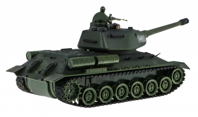 Diaľkovo ovládané 2 tanky T-34 vs. Tiger pre deti 3+ Strelecké modely 1:28 + Veľká tanková bitka + Svetelné zvuky