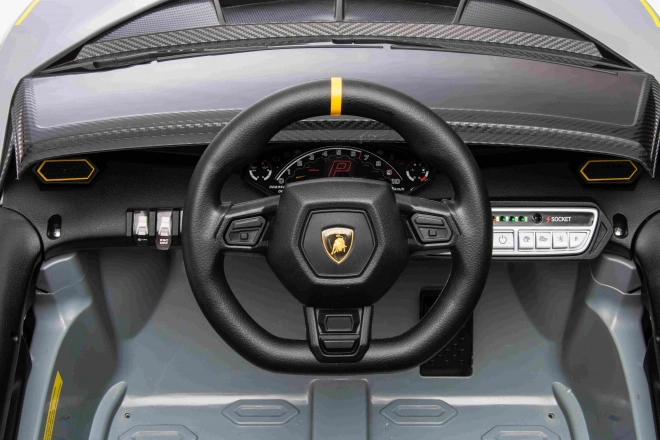 Detský elektromobil Lamborghini Invencible – šedá