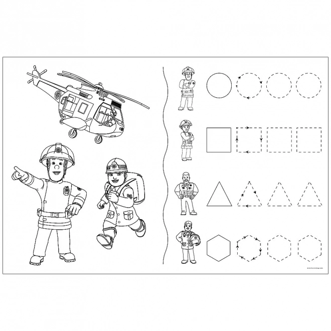 Obojstranné puzzle Požiarnik Sam a jeho tím 24 dielikov