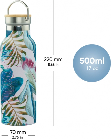 Termofľaša s bambusovým viečkom Leafs 500 ml
