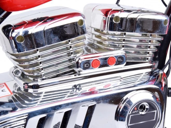 Elektrický chopper motocykl pre deti – Červená