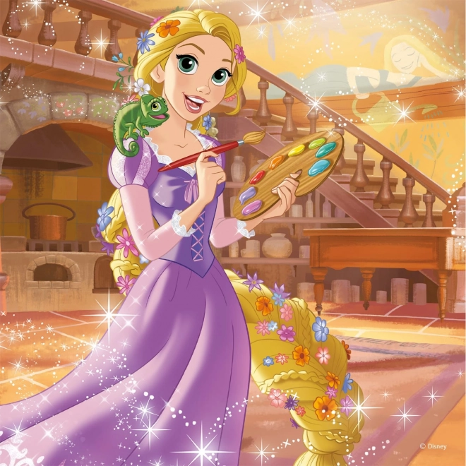 Puzzle Disney Princezné 3x55