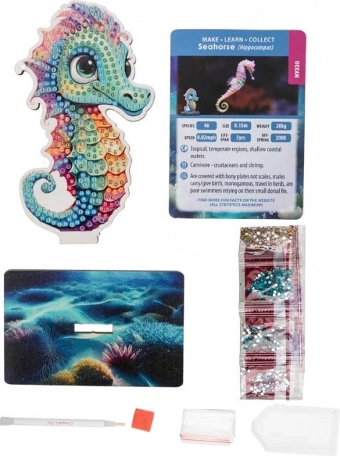 CRYSTAL ART Diamantové maľovanie Morský koník