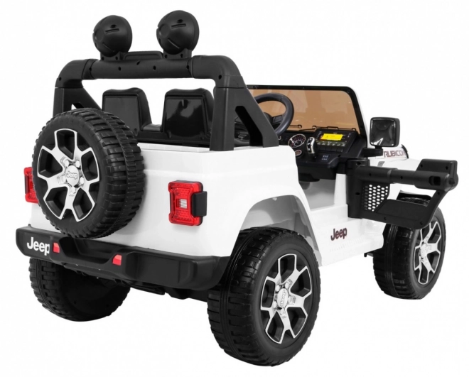 Jeep Wrangler Rubicon na akumulátor pre deti biely