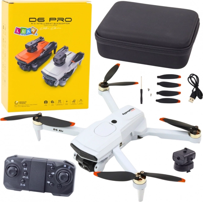 Dron D6 Pro s kamerou a LED svetlami