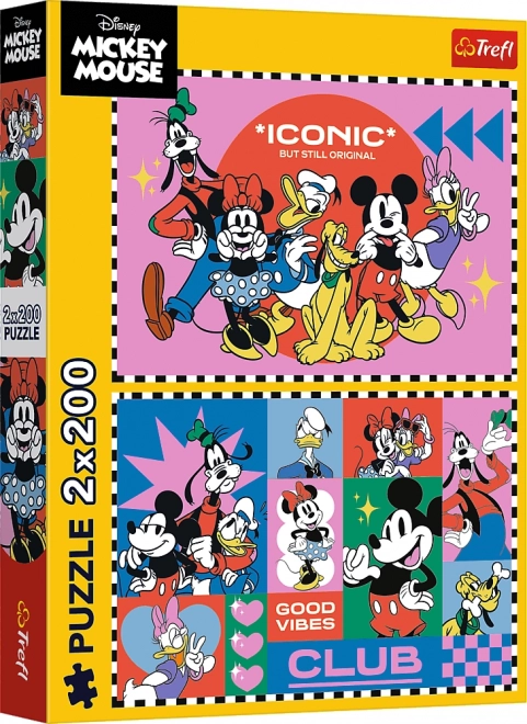 Puzzle 2x200 dielikov Čas s priateľmi s Mickey a Donaldom