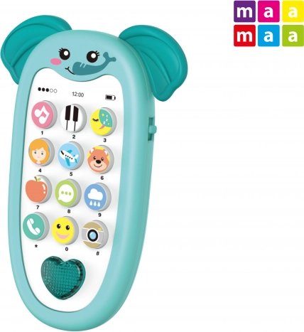 Maamaa detský telefón so slonom s efektmi 13,5 cm