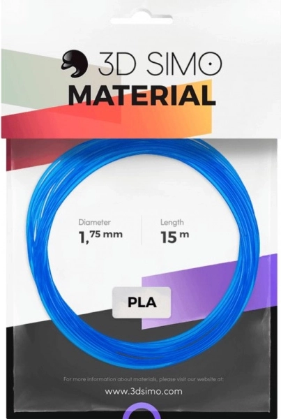Priehľadný PLA filament 15 m