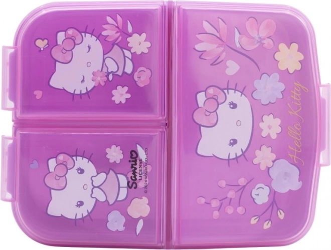 Viacpriehradkový svačinový box Hello Kitty