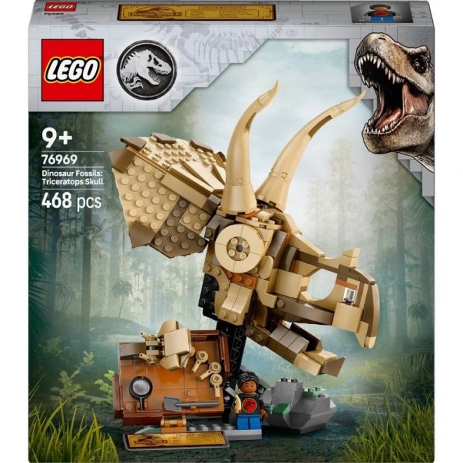 Lego Jurassic World Skelety dinosaurov: lebka Triceratopsa