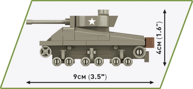 Stavebnica historická kolekcia tank M4A3 Sherman