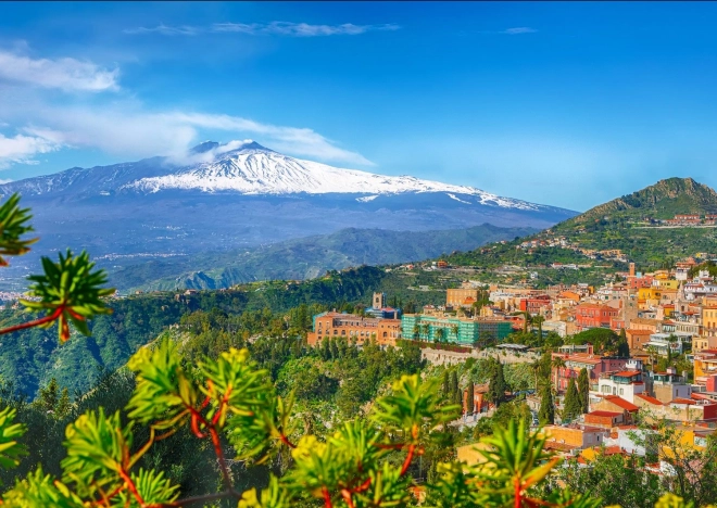 Puzzle Etna a Taormina, Sicília 1000 dielikov