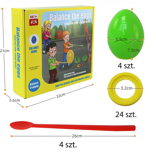 Woopie hra zručnosti balansujúce vajcia