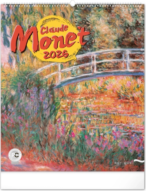 Nástenný kalendár Claude Monet 2026