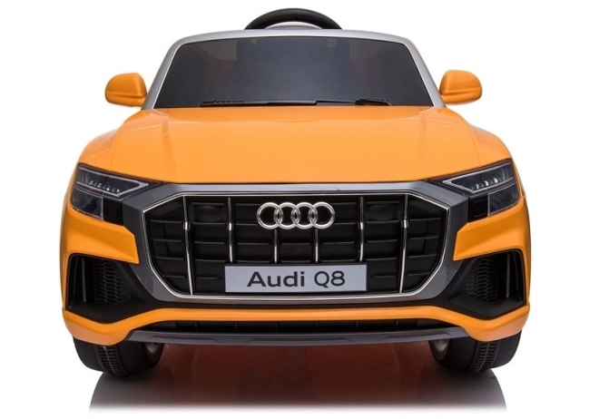 Elektrické auto Audi Q8 pre deti, žlté lakované