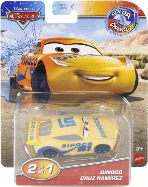 Jazdiace autá meniace farbu, Dinoco inšpirované filmom Autá od DisneyPixar