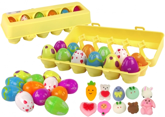 Veľkonočné vajíčka Squishy - set 12 kusov