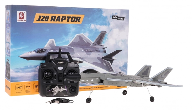 Rádiovo ovládané lietadlo Raptor J20