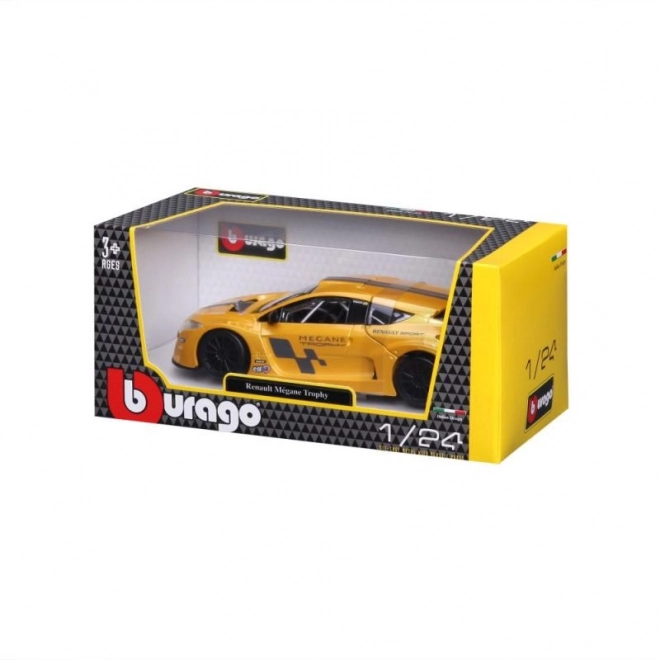 Bburago model Renault Mégane Trophy 1:24 Metalická žltá 18-22115