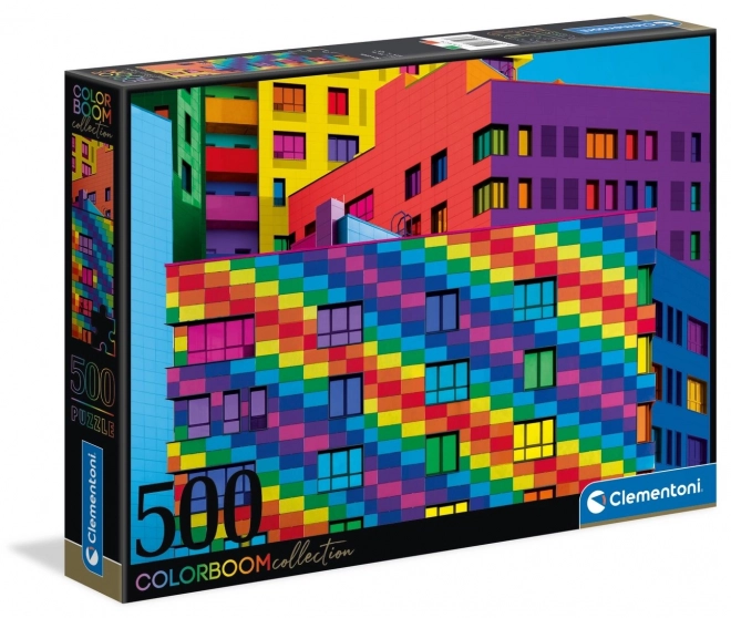 Clementoni - Puzzle 500 kúskov Color Boom Squares