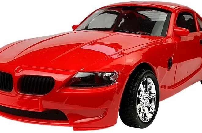 Červené športové auto pre rýchlu akciu