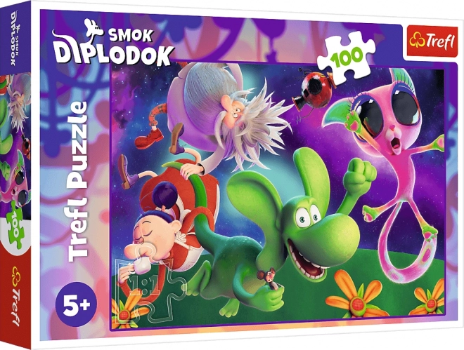 Puzzle Hokus Pokus Diplodokus 100 dielikov