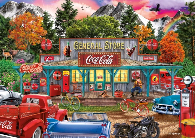 Puzzle Obchůdek s Coca Colou 1000 dielikov
