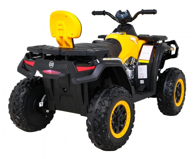Štvorkolka XT-Speed pre deti žltá + 4x4 + EVA + pomalý štart + rádio MP3 + LED dióda