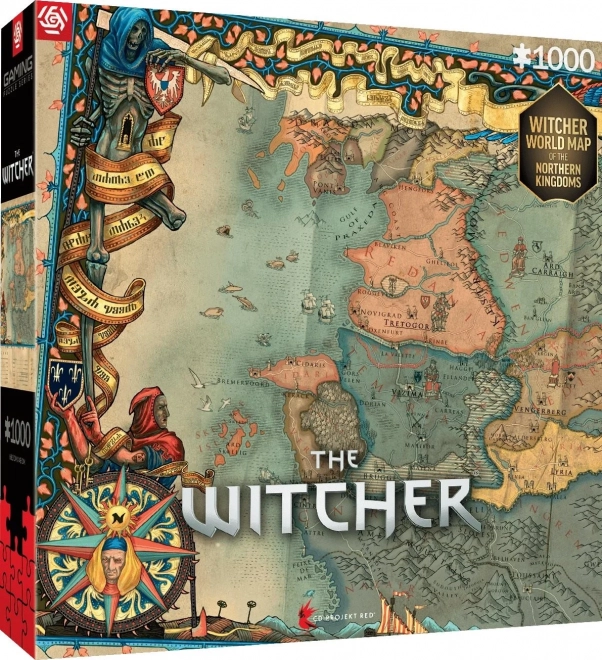 Puzzle Severné kráľovstvá zo hry The Witcher 1000 dielikov
