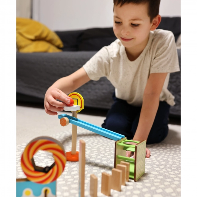 Drevené domino kocky Tooky Toy