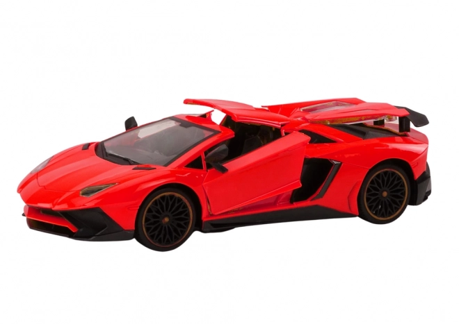 Zábavný Červený RC Športový Automobil s Ovládateľnými Dverami