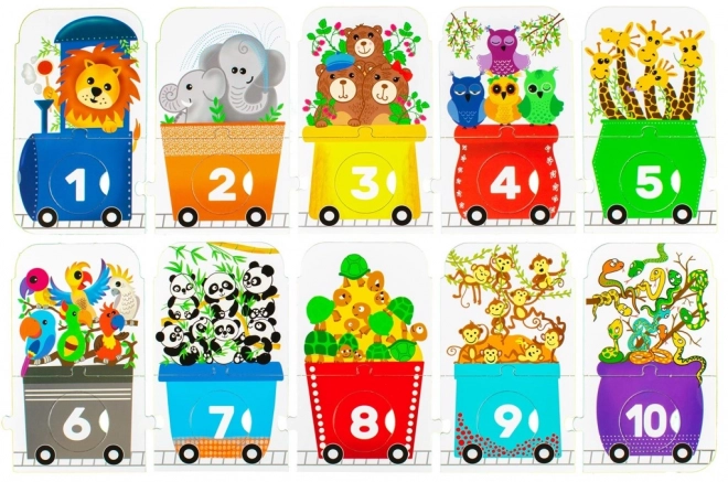 Puzzle ZOO vláčik 30 dielikov