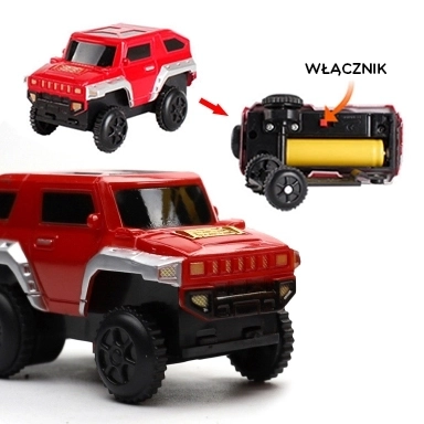 Woopie Elektrická pretekárska dráha a vlak 2v1