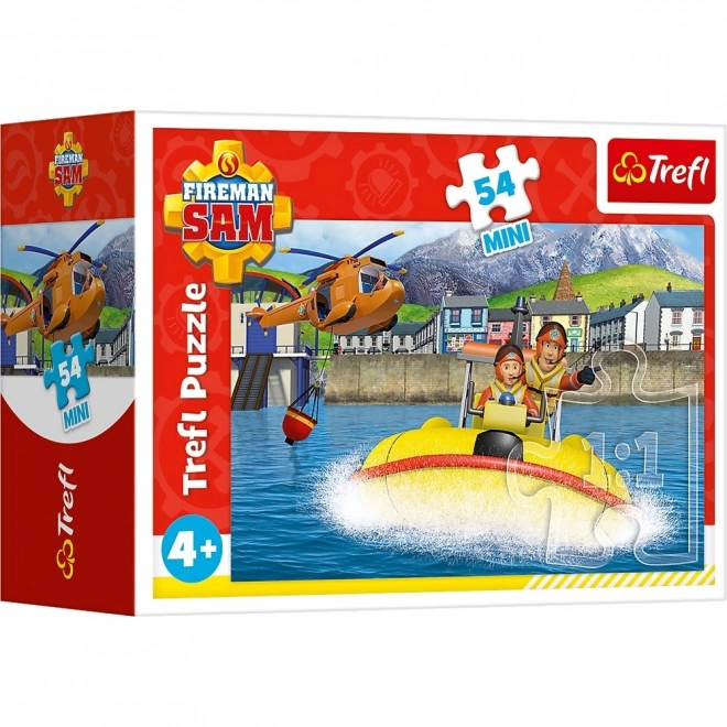 Mini puzzle 54 dielikov - Požiarnik Sam v pohotovosti