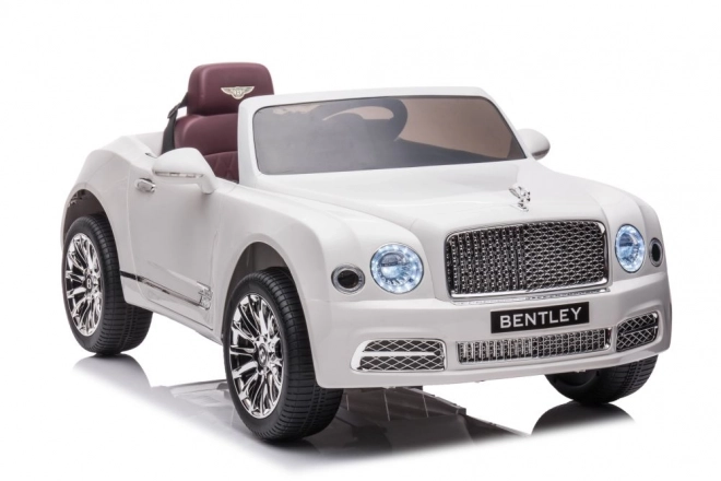 Elektrické auto Bentley Mulsanne biele