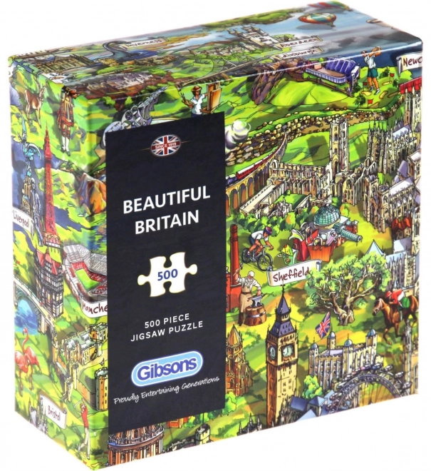 Puzzle Krásná Británia 500 Dielikov