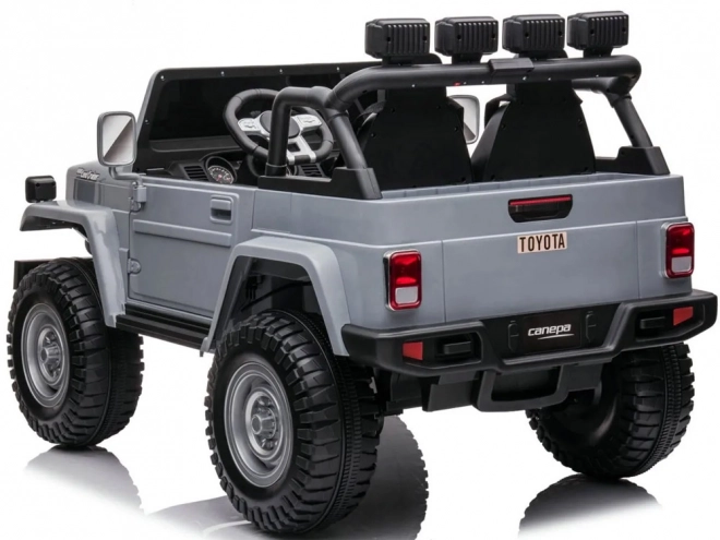 Detské elektrické auto Toyota Land Cruiser – Šedá