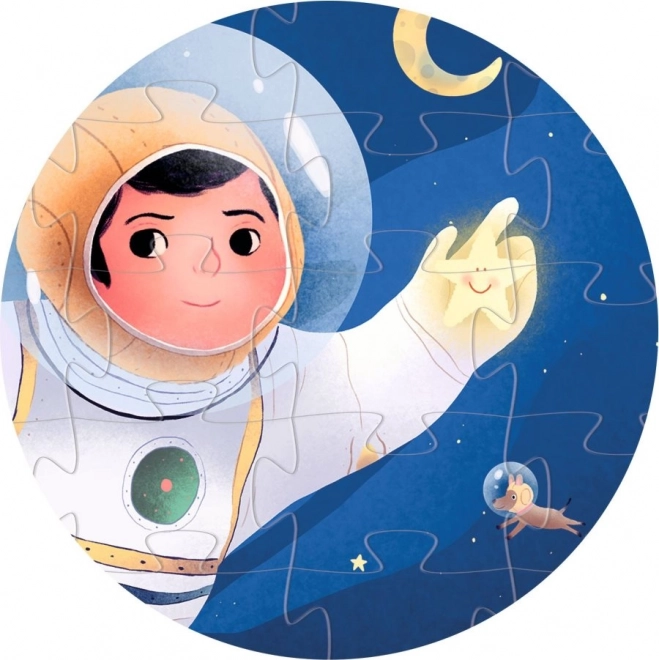 Puzzle Astronaut na mesiaci 36 dielikov