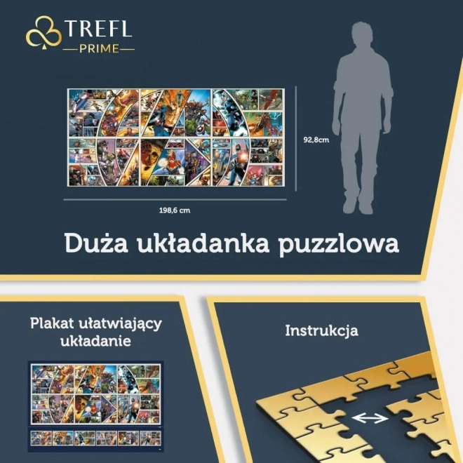 Trefl Puzzle Marvel Avengers: Naprieč komiksovým vesmírom 9000 dielikov